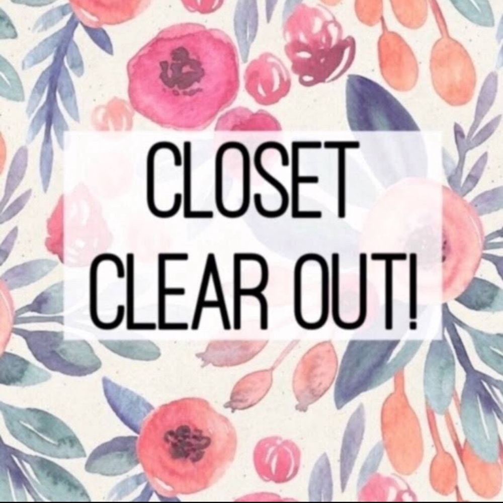 Closet Clear Out… everything must go… ..!!!